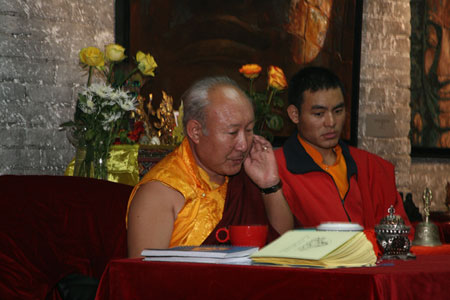 Tantric Dzambala empowerment by Buddhist master Rangrig Rinpoche