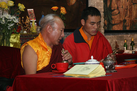 Tantric Dzambala empowerment by Buddhist master Rangrig Rinpoche