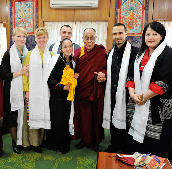 Тибетский Дом в гостях у Его Святейшества Далай-Ламы