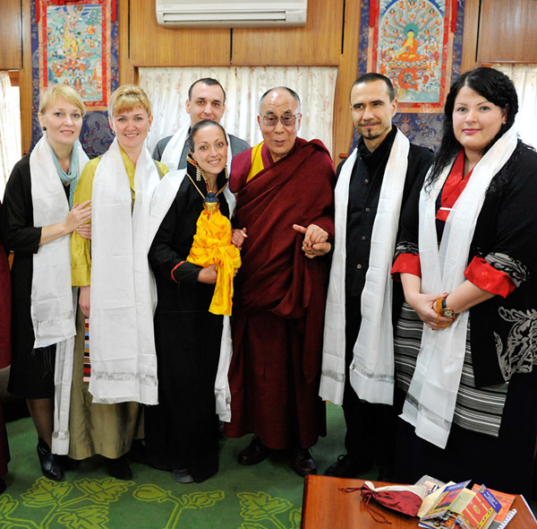 Tibet House visiting His Holiness the Dalai Lama