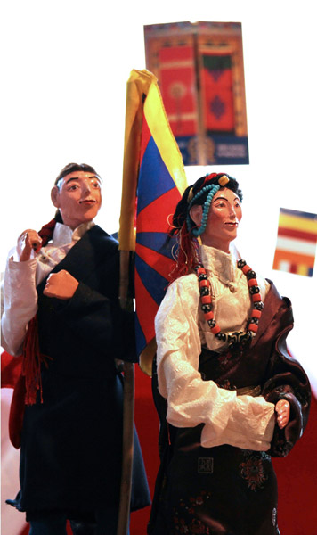 Экспозиция тибетских кукол
