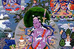 Collection of Tibetan paintings an sculptures